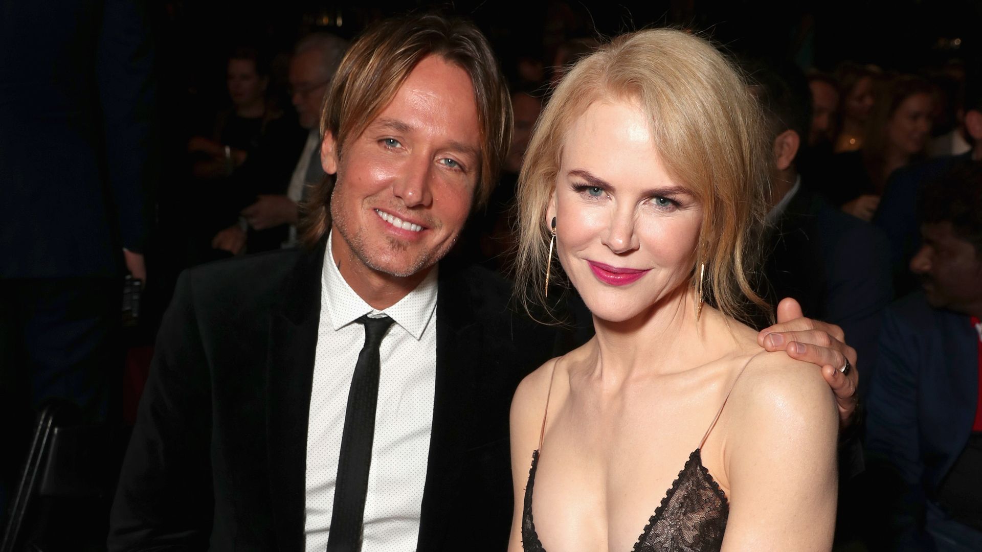 Nicole Kidman and Keith Urban at an awards event