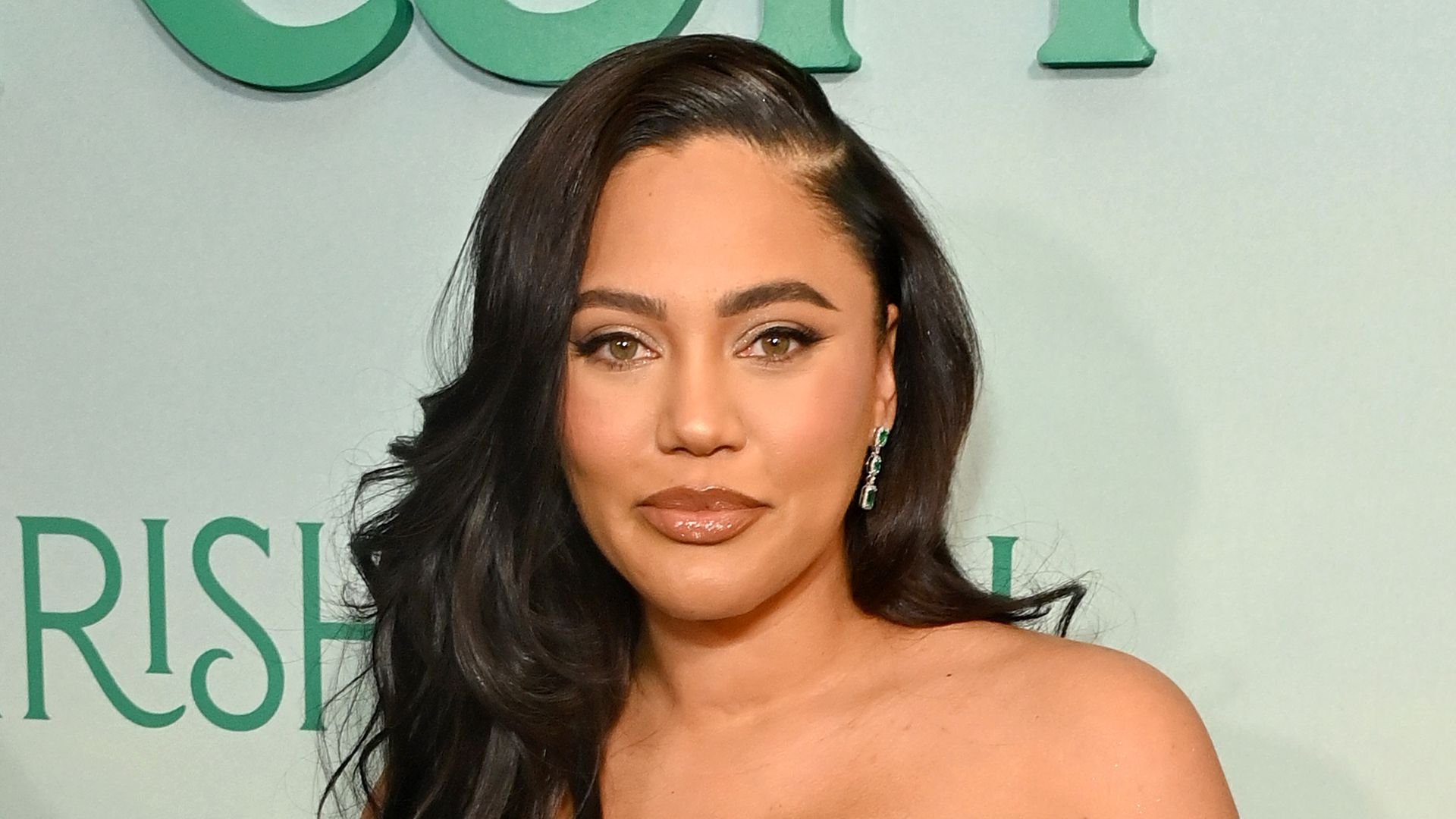 Ayesha Curry attends the Irish Wish New York Premiere at Paris Theater on March 05, 2024 in New York City