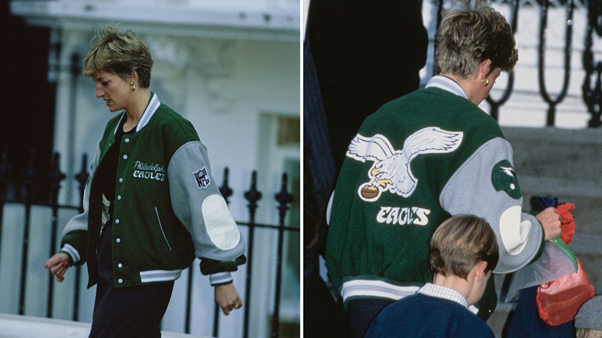 Princess Diana's Philadelphia Eagles jacket was inspired by Grace Kelly –  see photos