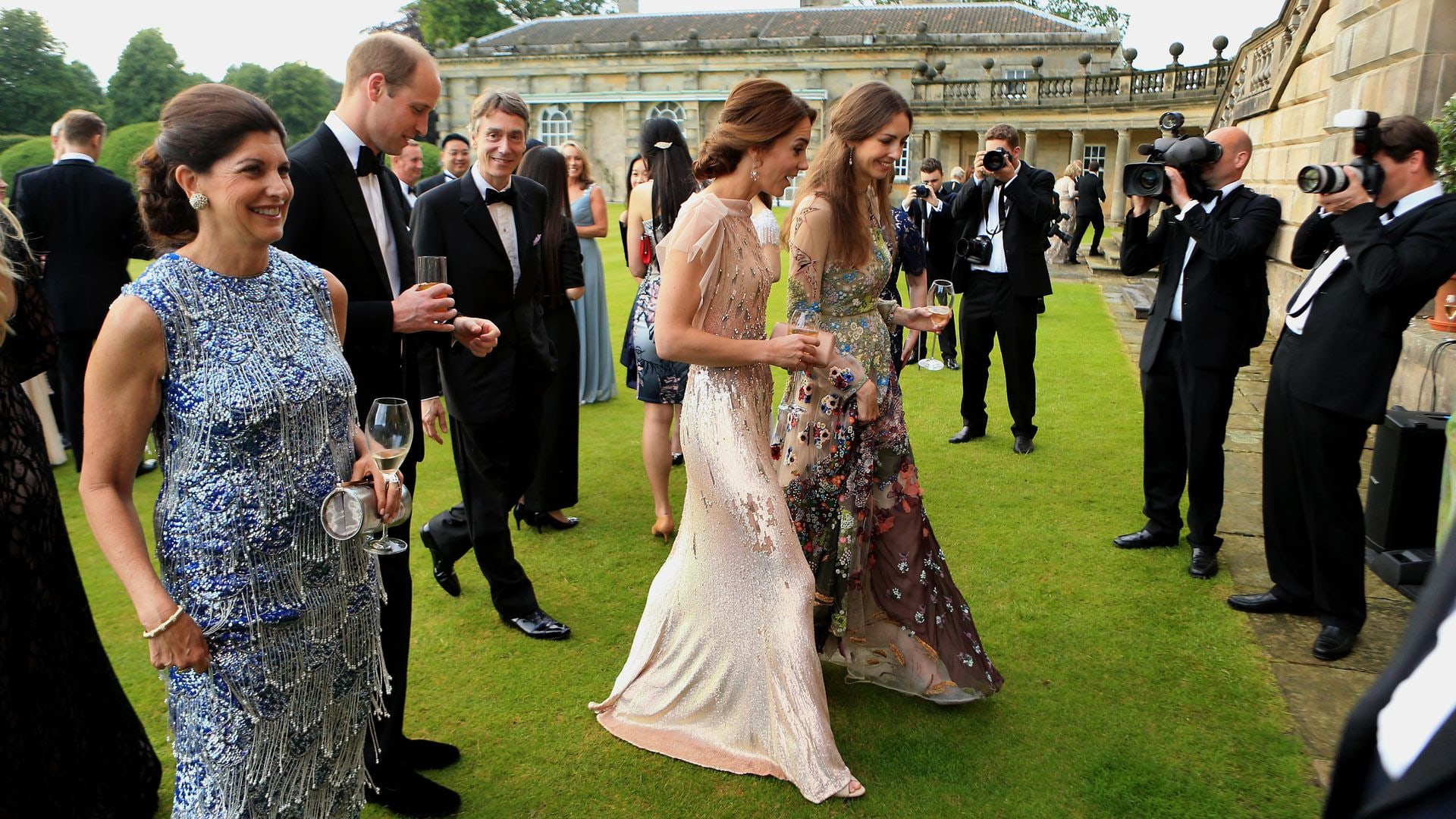 Kate Middleton walking with friend Rose Hanbury