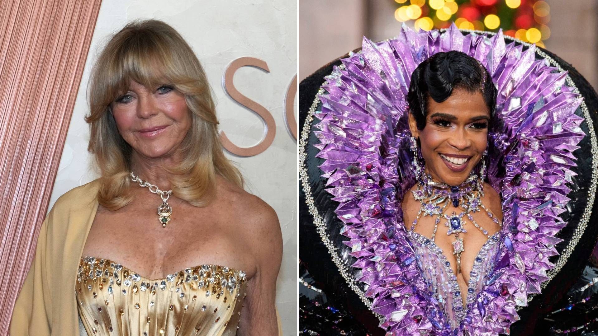 Goldie Hawn at the Academy Awards; Michelle Williams performs in "Death Becomes Her"