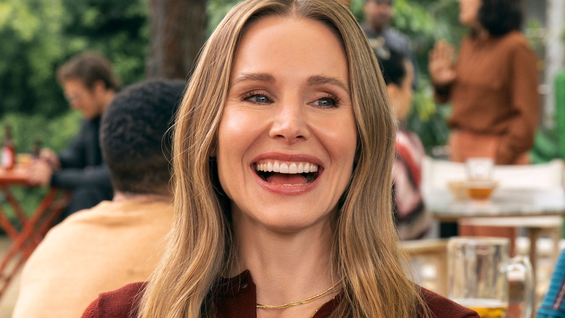 Joanne's J necklace on Nobody Wants This