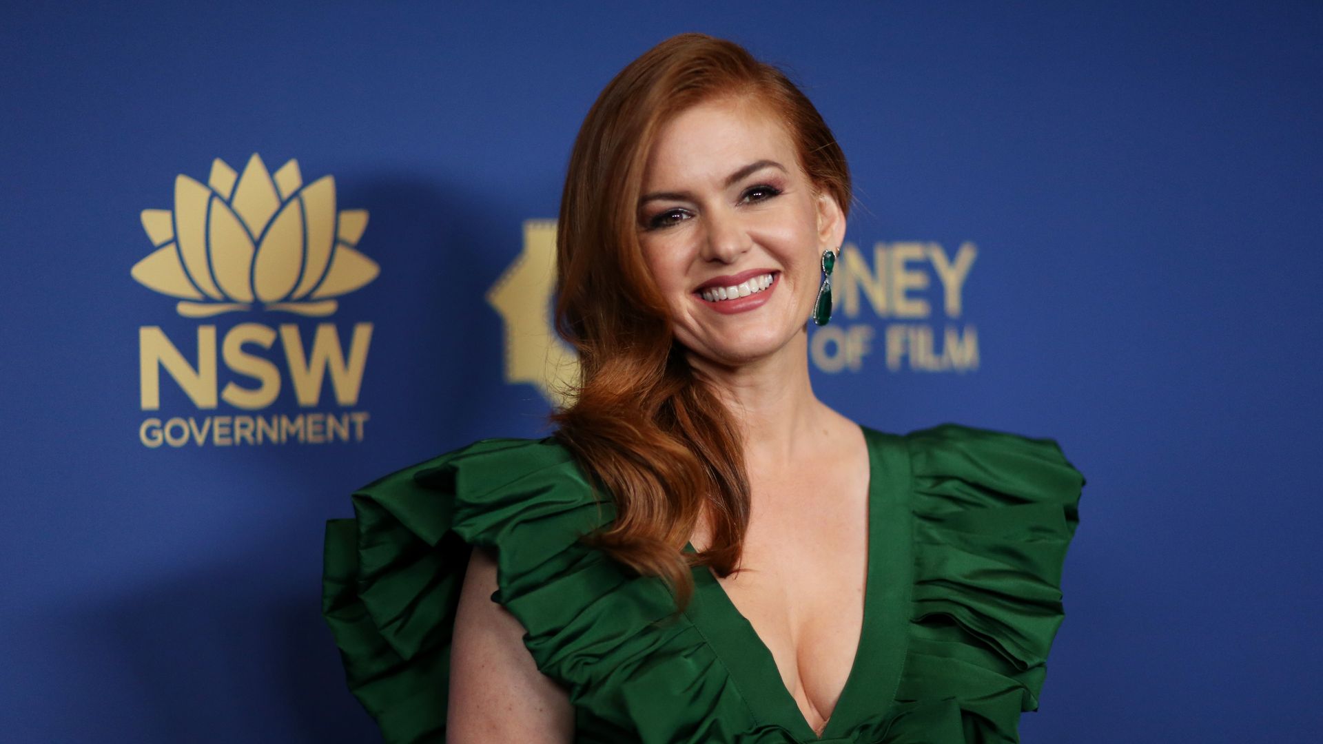 isla fisher green dress australians in film awards 2019