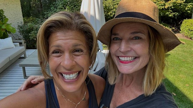 Today Show stars Hoda Kotb and Savannah Guthrie 