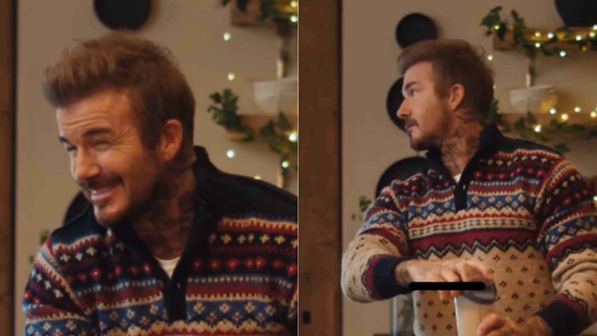 David Beckham has fans swooning in cheeky ‘home’ video – but all is not as it seems