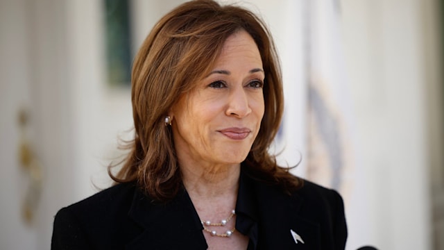 Democratic presidential nominee, U.S. Vice President Kamala Harris delivers remarks 