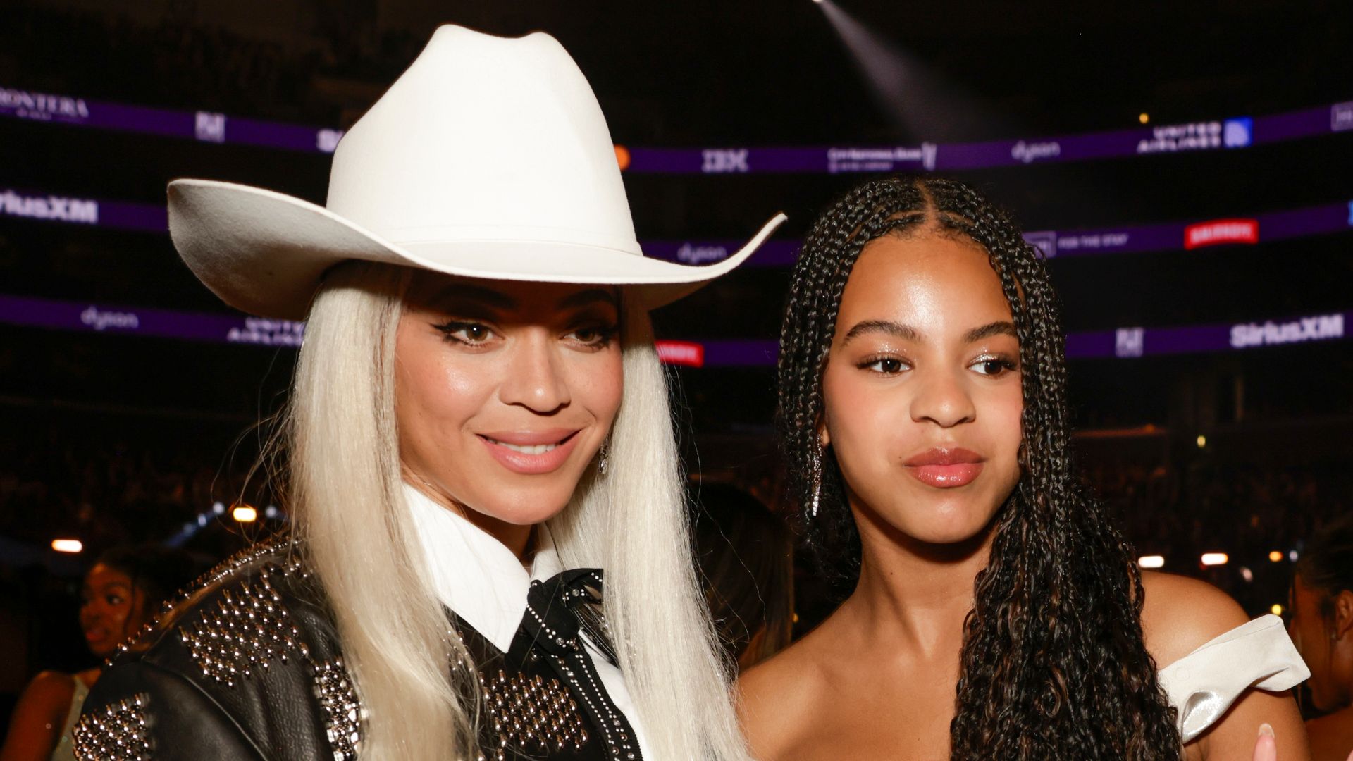 BeyoncÃ© and Blue Ivy Carter behind the scenes at The 66th Annual Grammy Awards, airing live from Crypto.com Arena in Los Angeles, California, Sunday, Feb. 4 on the CBS Television Network