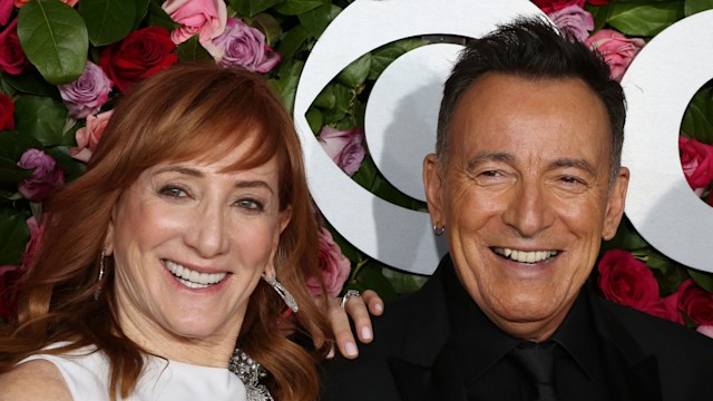 Patti Scialfa and Bruce Springsteen red carpet