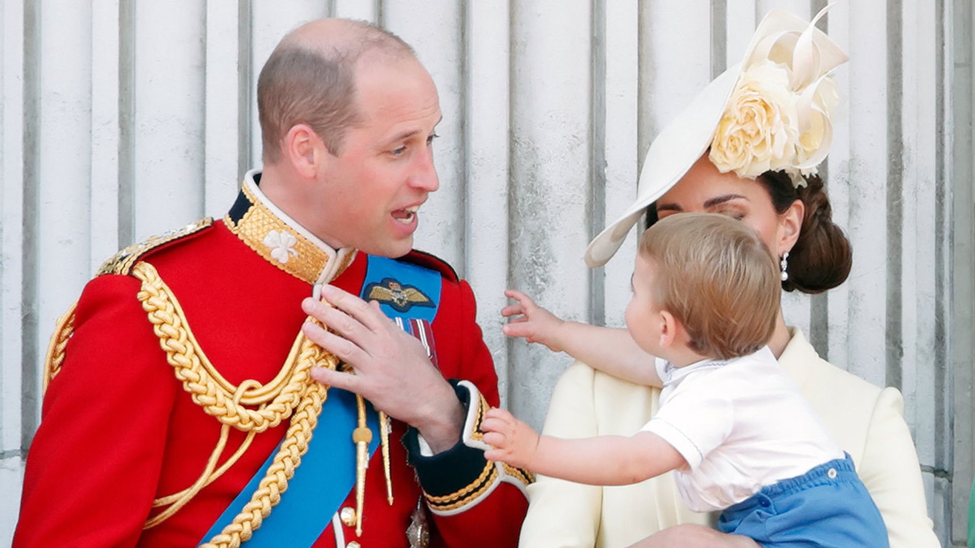 prince william and prince louis trooping