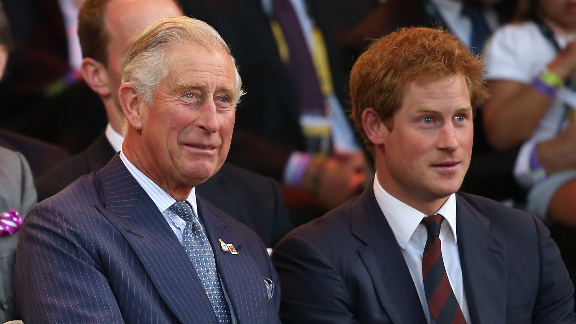 Prince Charles and Prince Harry at 2014 Invictus Games - Opening Ceremony