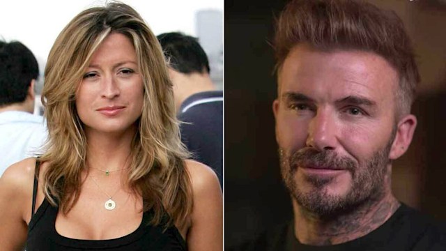 Rebecca Loos and David Beckham