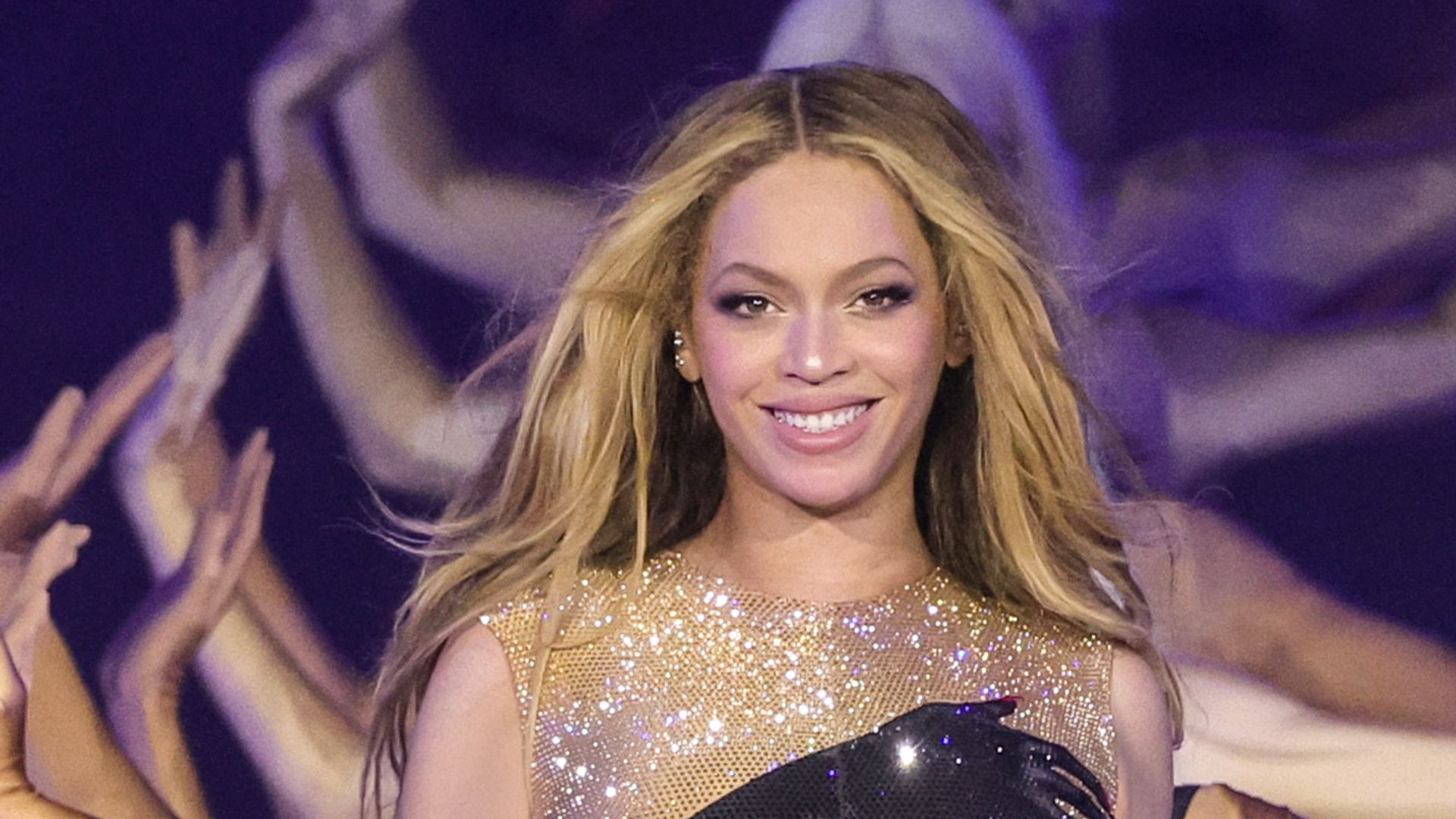 Beyoncé performs onstage during the “RENAISSANCE WORLD TOUR” at the Tottenham Hotspur Stadium on May 30, 2023 in London, England