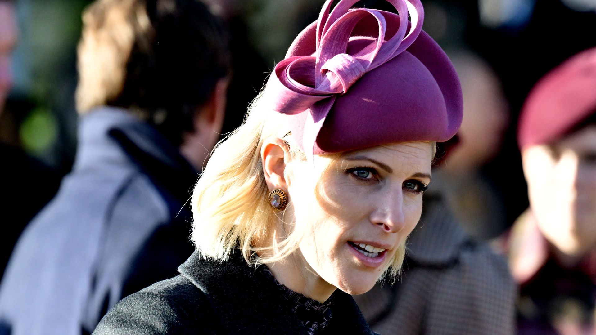 Zara Tindall is the image of regal elegance at Christmas Day walkabout