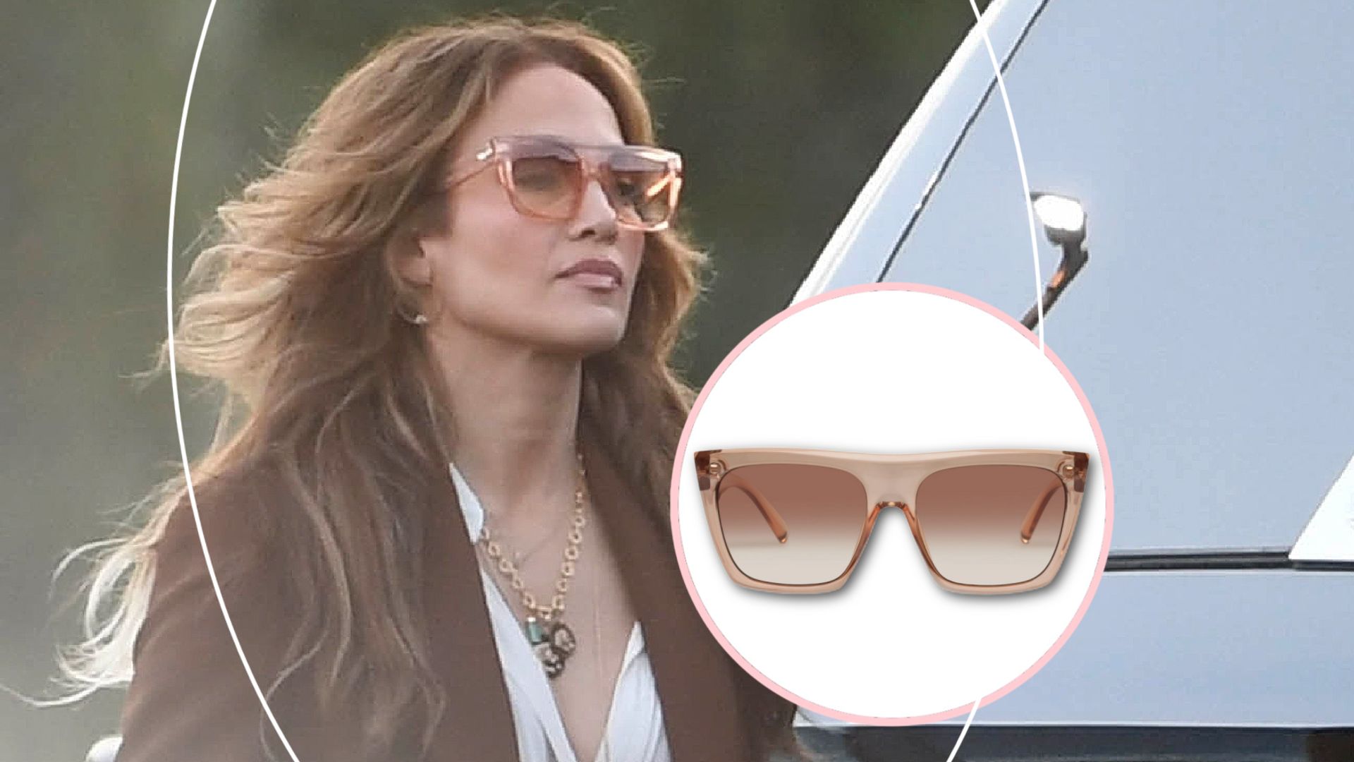 Jennifer Lopez's retro sunglasses are on sale and they cost less than you think