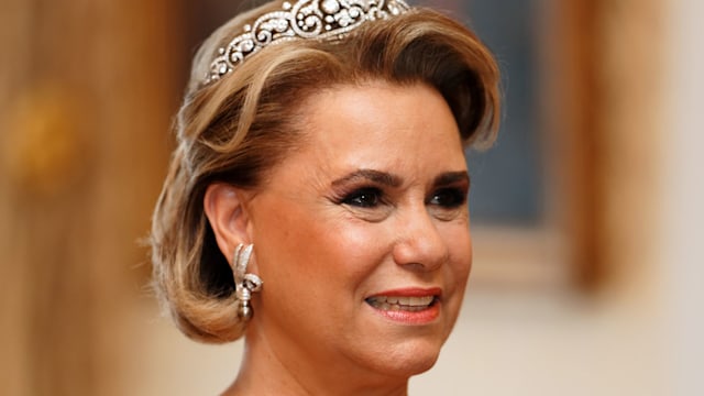 grand duchess maria teresa of luxembourg in tiara 