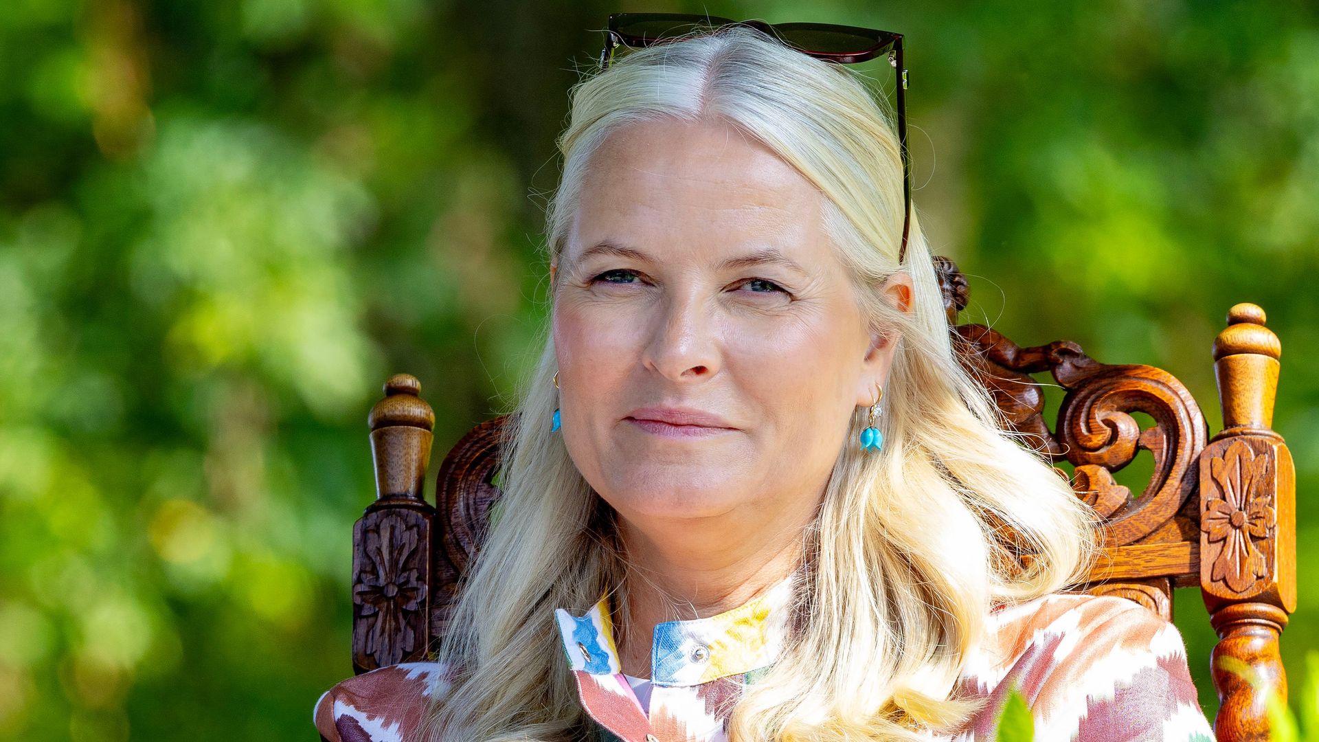 Crown Princess Mette Marit of Norway at Gamlehaugen in Bergen
