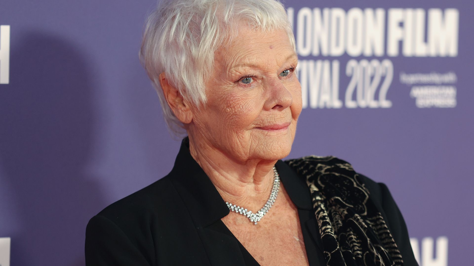 Judi Dench attends the "Allelujah" European Premiere during the 66th BFI London Film Festival at Southbank Centre on October 09, 2022 in London, England. (Photo by Mike Marsland/WireImage)