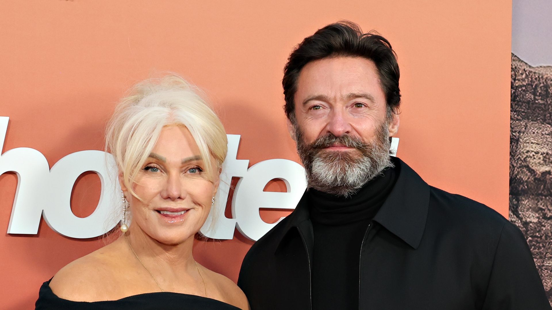 Deborra-Lee Furness and Hugh Jackman attend the Apple Original Films' "Ghosted" New York Premiere at AMC Lincoln Square Theater on April 18, 2023 in New York City.