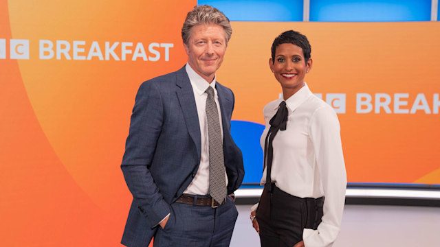 Charlie Stayt, Naga Munchetty on BBC Breakfast