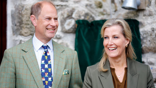 Prince Edward and Sophie smiling 