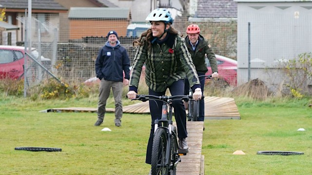 Kate Middleton and Prince William try mountain biking in Scotland