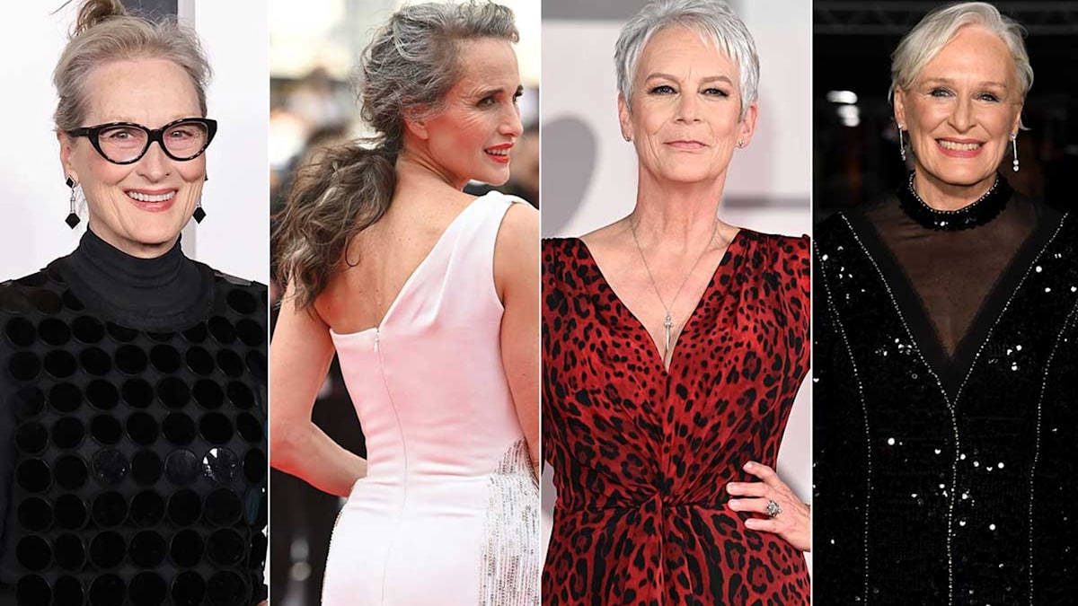9. The Top Celebrities Rocking Grey Hair with Platinum Blonde Highlights - wide 10