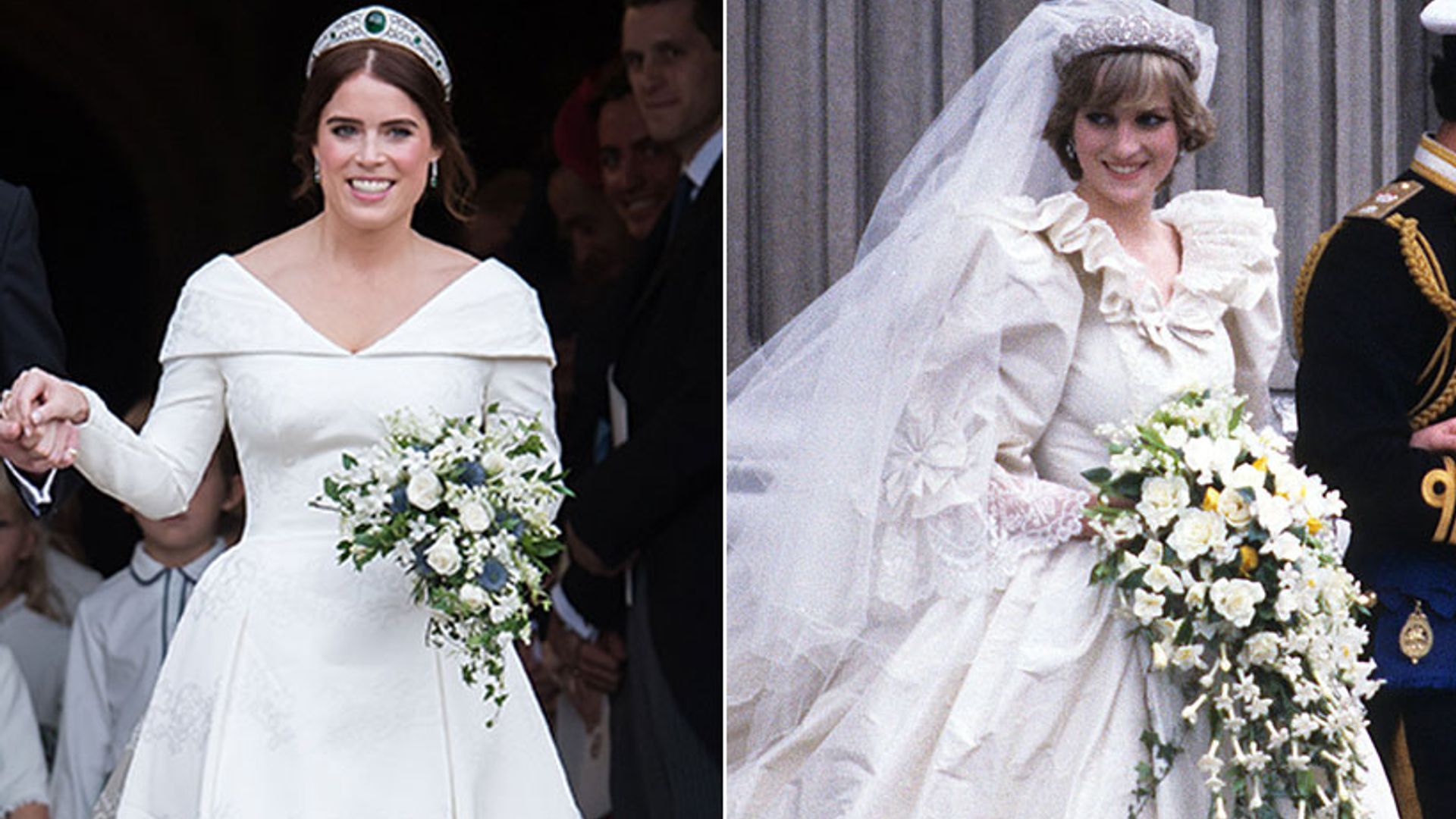 What Eugenie and Diana's wedding dresses have in common | HELLO!