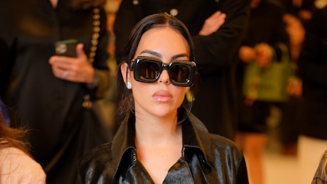 Georgina RodrÃ­guez at Loewe Ready To Wear Spring 2024 held at Esplanade Saint Louis on September 29, 2023 in Paris, France. (Photo by Swan Gallet/WWD via Getty Images)