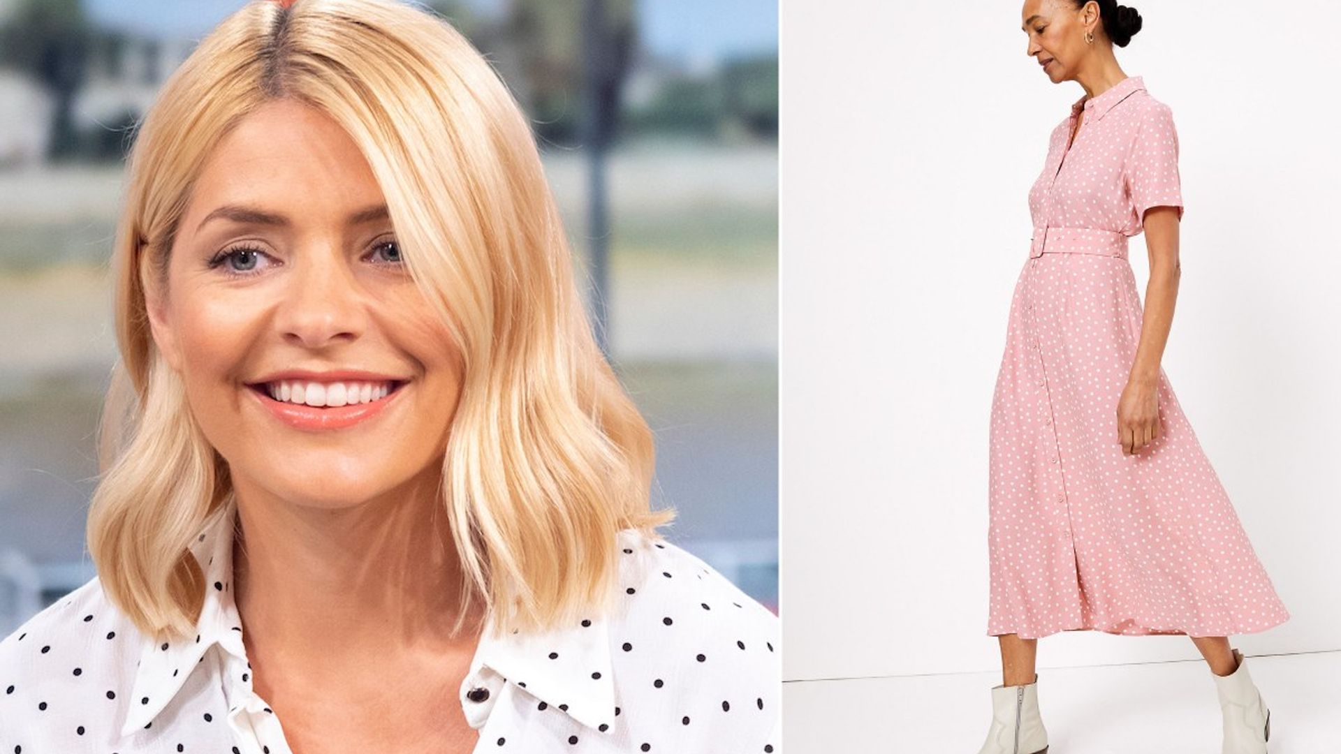 Holly Willoughby's new polka-dot Marks and Spencer dress is so dreamy, it'll sell out in moments