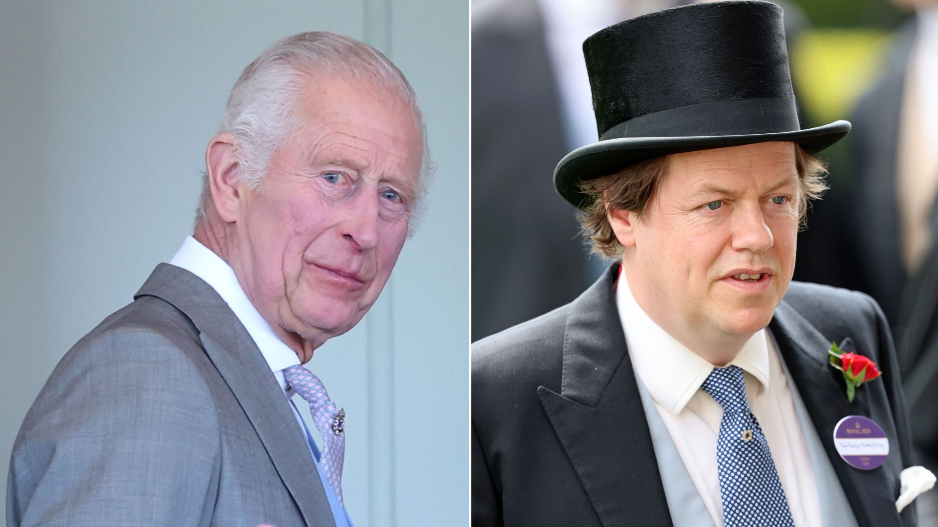 King Charles and Tom Parker-Bowles on Day 3 of Royal Ascot