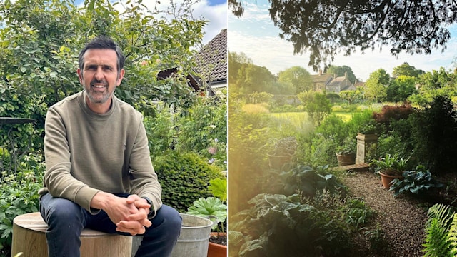 Adam Frost with his garden