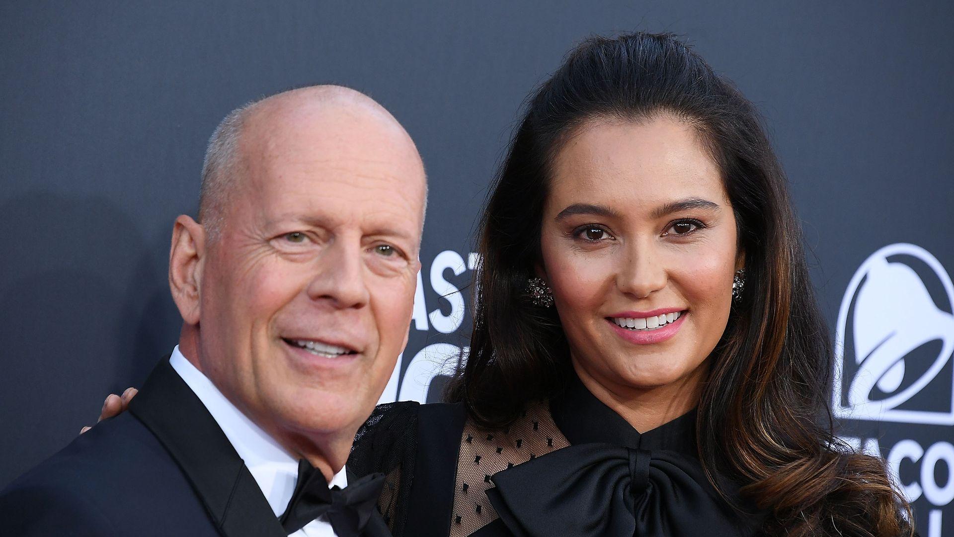 Bruce Willis, Emma Heming arrives at the Comedy Central Roast Of Bruce Willis on July 14, 2018 in Los Angeles, California.