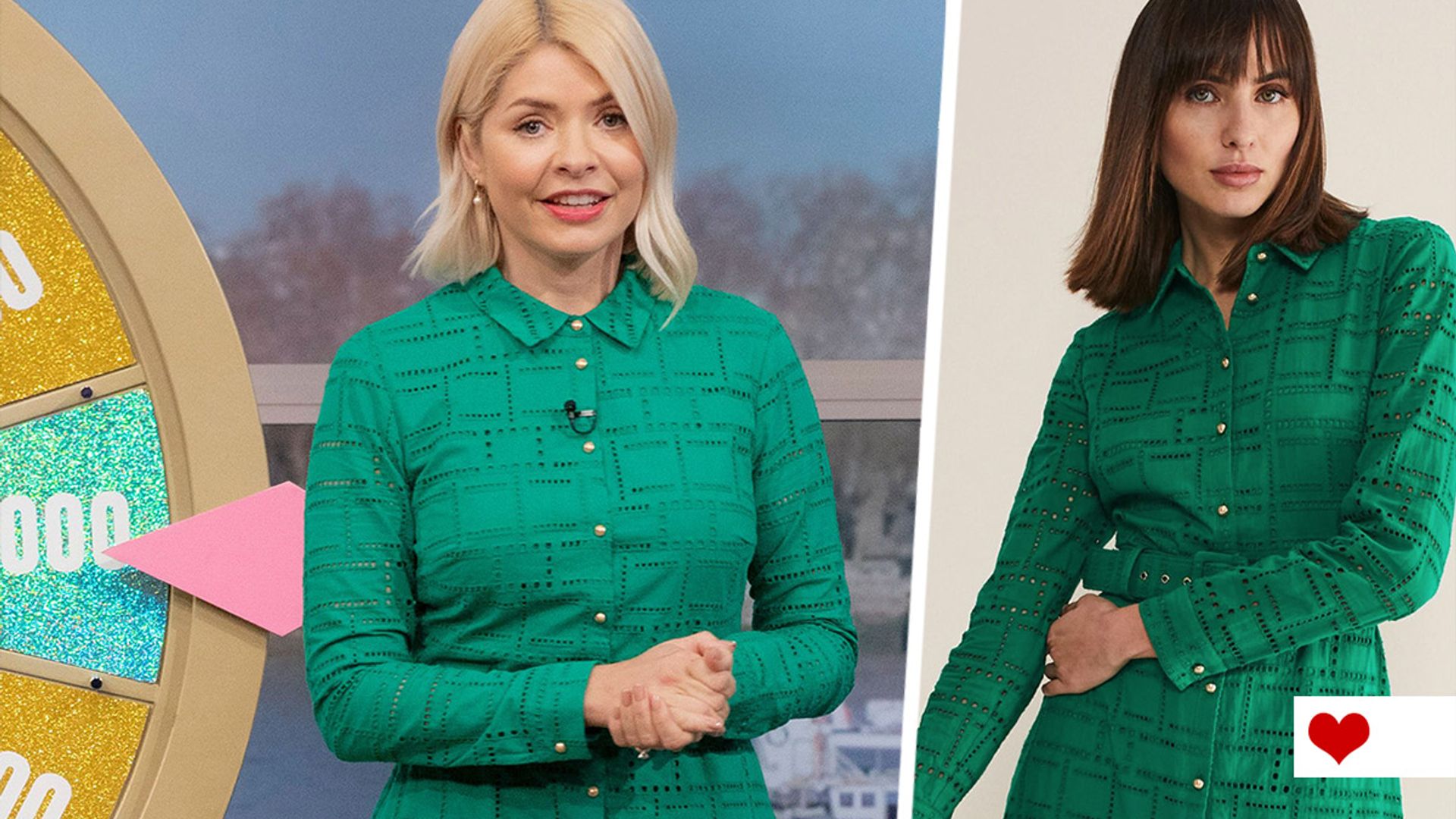 Holly Willoughby is a goddess in green on This Morning - and her dress is SO Princess Kate