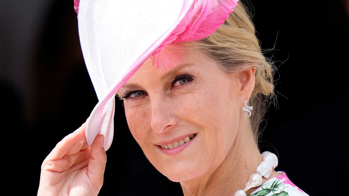 Duchess Sophie just wore figure-skimming silk and 90s frosted eyeshadow
