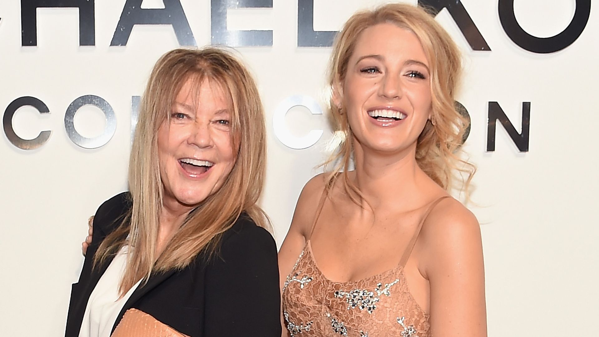 Actresses Elaine Lively (L) and Blake Lively pose backstage at the Michael Kors Fall 2016 Runway Show during New York Fashion Week