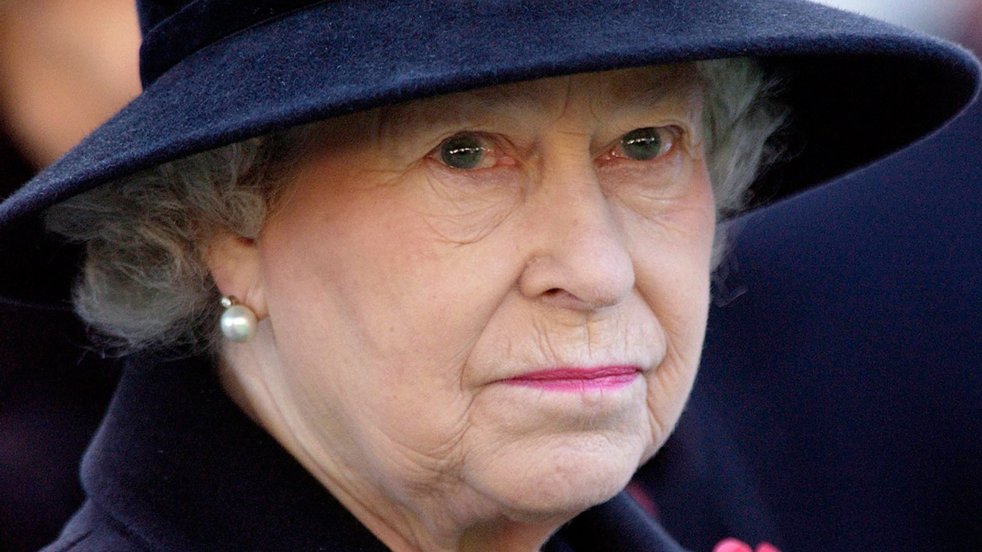 the queen wearing poppies 