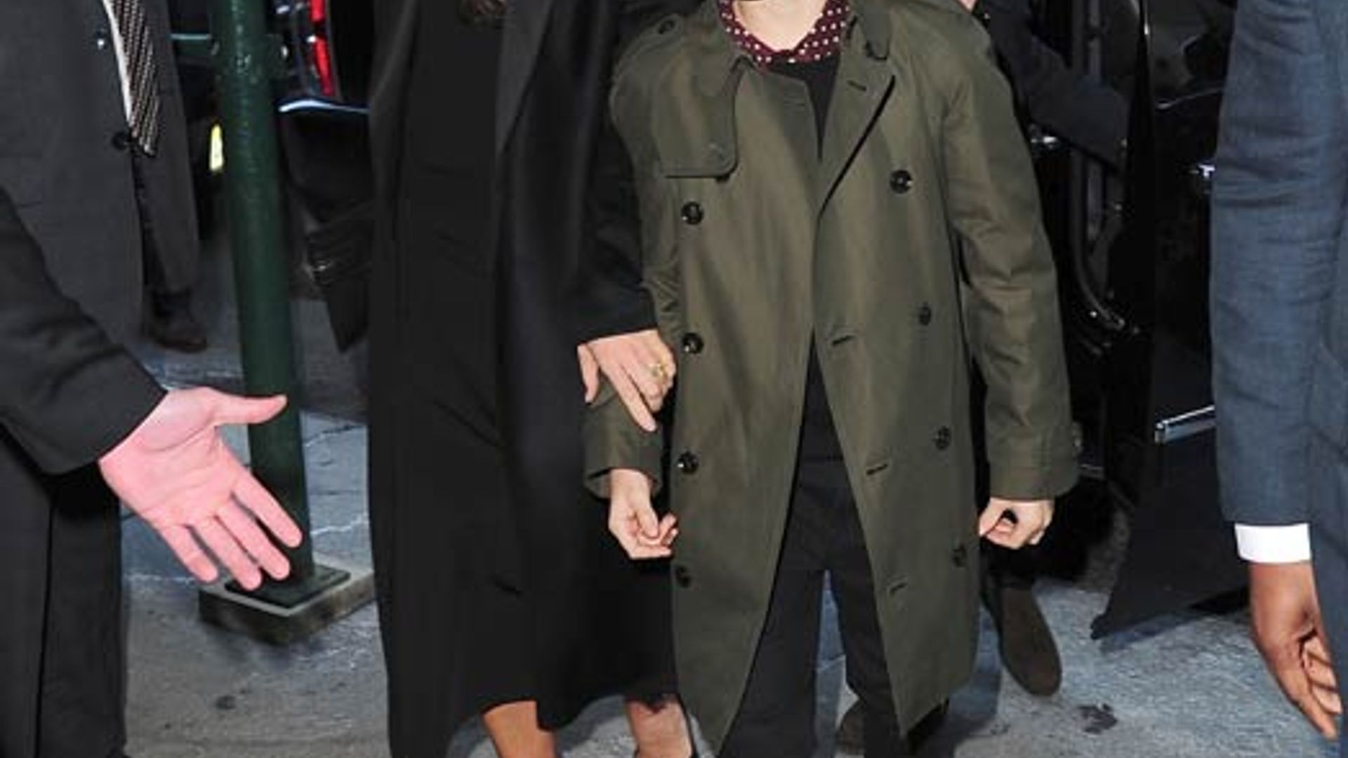 David Beckham snaps family selfies on front row at New York Fashion Week