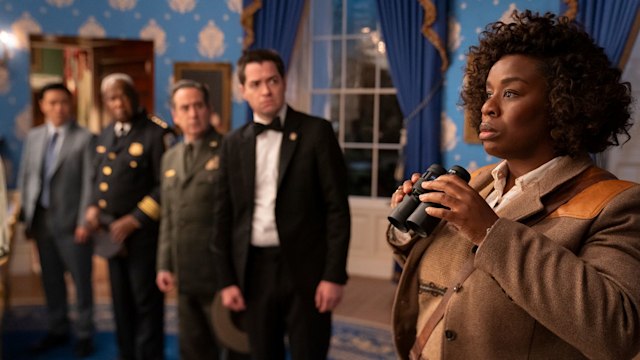 The Residence. Uzo Aduba as Cordelia Cupp in The Residence