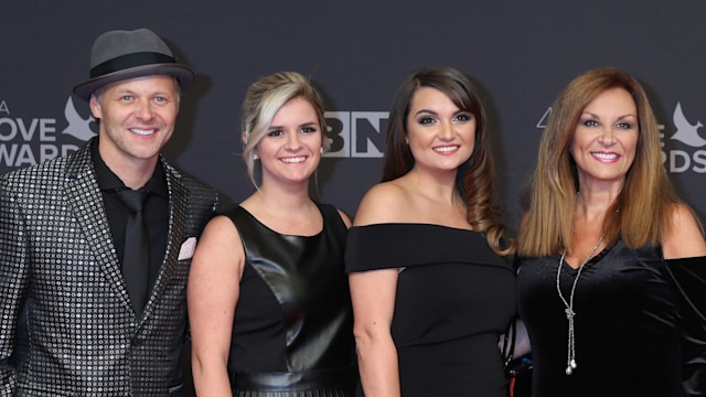 The Nelons arrives at the 48th Annual GMA Dove Awards red carpet at Allen Arena on October 17, 2017 in Nashville, TN