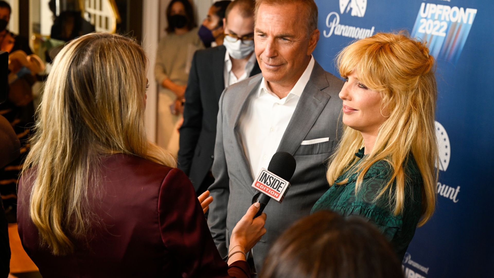 Kevin Costner and Kelly Reilly from YELLOWSTONE 