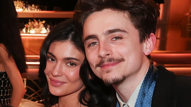 Kylie Jenner and Timothée Chalamet at the 82nd Annual Golden Globes