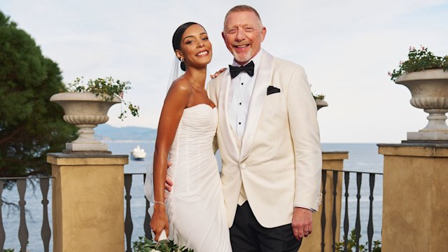 Boris Becker on his wedding day in Italy