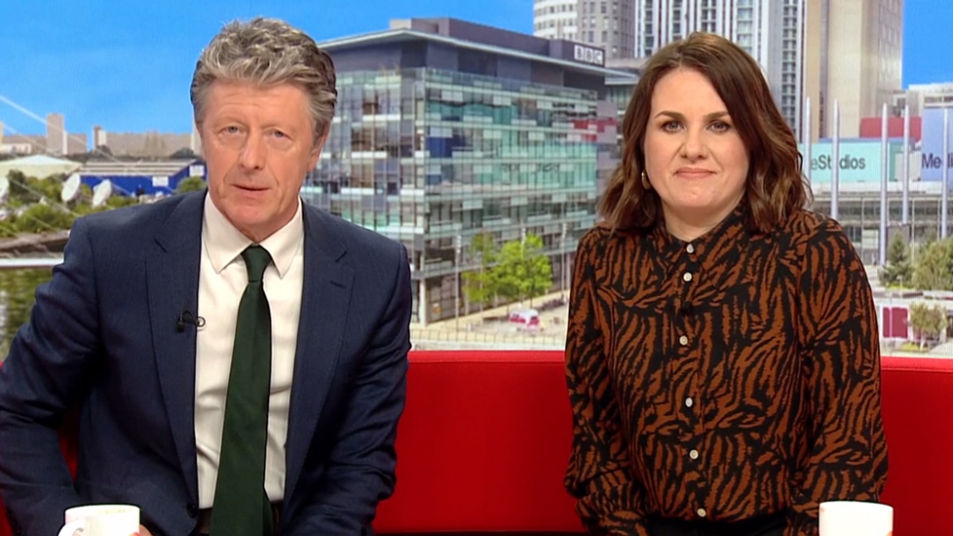 Charlie Stayt and Nina Warhurst on BBC Breakfast