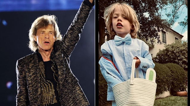 Mick Jagger split image son deveraux