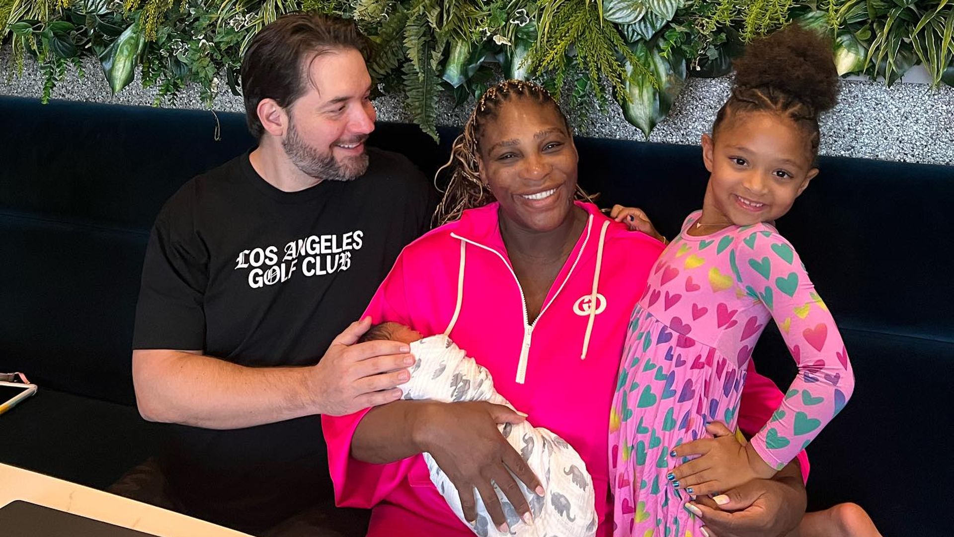 Serena and Alexis with their two daughters