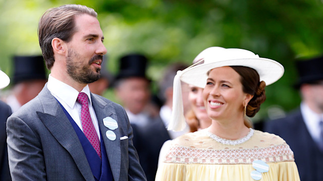 Prince Philippos of Greece and Princess Nina of Greece attend day one of Royal Ascot 2024 