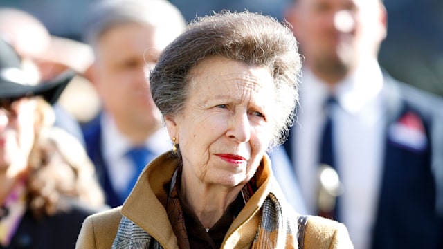 Princess Anne in a brown coat