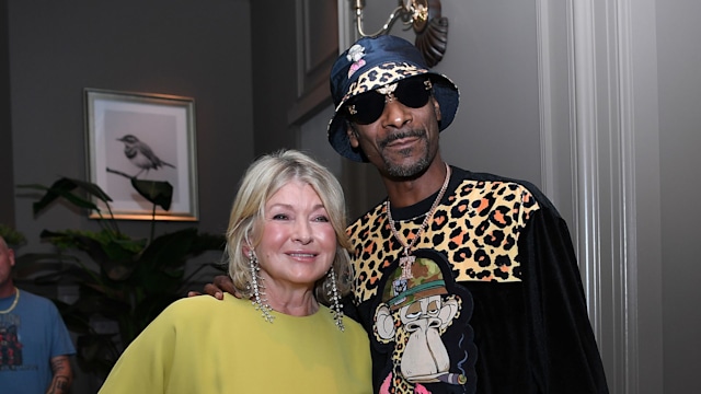 Martha Stewart and Snoop Dogg celebrate the grand opening of The Bedford by Martha Stewart At Paris Las Vegas on August 12, 2022 in Las Vegas, Nevada