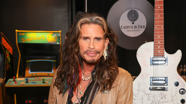 Steven Tyler attends the GBK Brand Bar Back Stage during Rock & Roll Hall of Fame on November 04, 2022 in Los Angeles, California. (Photo by Tiffany Rose/Getty Images for GBK Brand Bar)