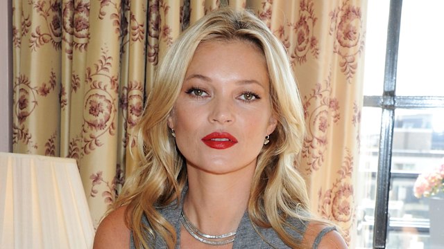 LONDON, ENGLAND - SEPTEMBER 15:  Rimmel celebrates its 10 year partnership with original London girl Kate Moss, who today launches her personally designed lipstick range for the brand "Kate Moss Lasting Finish Lipstick Collection" at Claridges Hotel on September 15, 2011 in London, England.  Kate wears shade No.1 from her collection.  (Photo by Dave M. Benett/Getty Images for Rimmel)